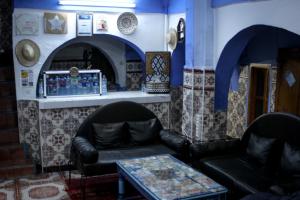 Χώρος καθιστικού στο Hotel Souika