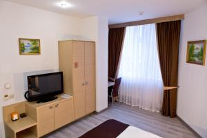 Televiisor ja/või meelelahutuskeskus majutusasutuses Hotel Olsi