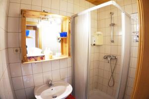 Kylpyhuone majoituspaikassa Karawanken Lodge