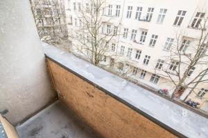 a view from a window of a building at Visage Appart in Berlin