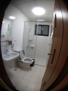 Koupelna v ubytování Lan-inn