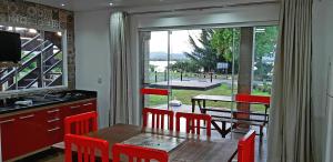 Dapur atau dapur kecil di POUSADA PARAÍSO DA LAGOA