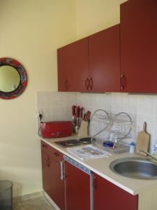 Kuchyň nebo kuchyňský kout v ubytování Hostel Oasis