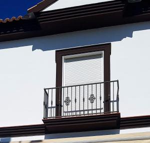 Balkón nebo terasa v ubytování Albenzaire Hotel Asador