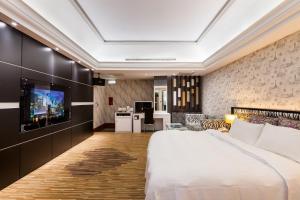 Postel nebo postele na pokoji v ubytování Soho Motel + 37 fotografií