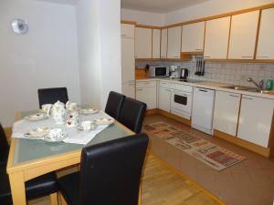 Kuchyň nebo kuchyňský kout v ubytování Apartment Moosberg