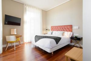 Cama o camas de una habitación en Pazo de Mendoza