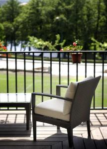 Balkon lub taras w obiekcie Oca Vila de Allariz Hotel Balneario