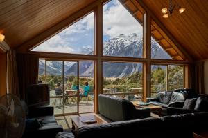 Aoraki Mount Cook Alpine Lodge žiemą