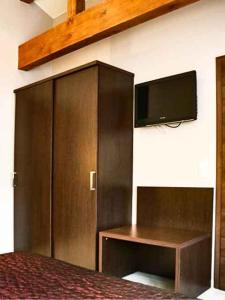 TV a/nebo společenská místnost v ubytování Hotel il Castello Borghese