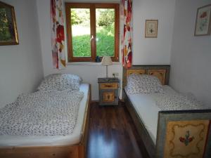 Postel nebo postele na pokoji v ubytování Ferienwohnung Hübner