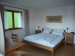 Postel nebo postele na pokoji v ubytování Ferienwohnung Hübner