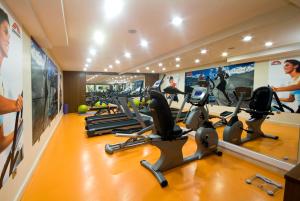 Fitness centrum a/nebo fitness zařízení v ubytování Aprilis Hotel - Special Category