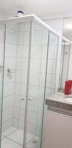 Kupatilo u objektu Apartamento Ponta Verde-Pajuçara - Edf-Soho 2 Quartos - Castelo B Temporada