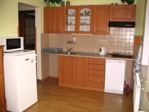 Kuchyň nebo kuchyňský kout v ubytování Apartmany Ingeborg