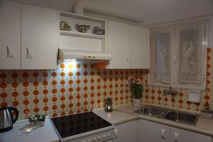 Kuchyň nebo kuchyňský kout v ubytování Seaview apartment