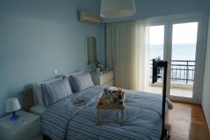 Postel nebo postele na pokoji v ubytování Seaview apartment