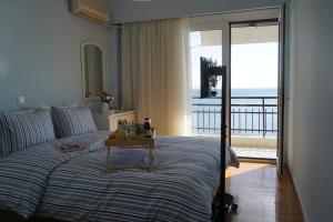 Postel nebo postele na pokoji v ubytování Seaview apartment