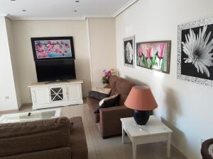 Televízia a/alebo spoločenská miestnosť v ubytovaní GEMELOS 26 APARTMENTS - Benidormland