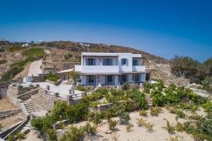 an aerial view of a house on a hill at Agnanti in Kastron