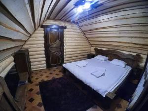 Postel nebo postele na pokoji v ubytování Cottage Hata Zustrich