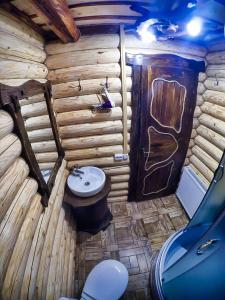 Koupelna v ubytování Cottage Hata Zustrich