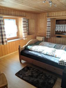 Un pat sau paturi într-o cameră la Casa Letizia