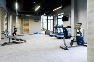 Fitness centrum a/nebo fitness zařízení v ubytování Green Point Apartment Kołobrzeg