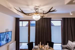 Telewizja i/lub zestaw kina domowego w obiekcie Apartament Czarny Staw