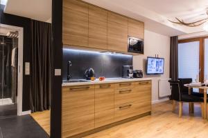 Kuchnia lub aneks kuchenny w obiekcie Apartament Czarny Staw