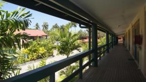 A balcony or terrace at Madang Star International Hotel