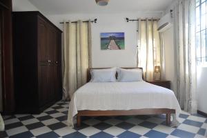 Postel nebo postele na pokoji v ubytování koeuris apartment
