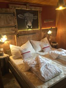 Postel nebo postele na pokoji v ubytování Chalet Ariane