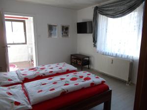 Katil atau katil-katil dalam bilik di Ferienwohnung Hoffmann