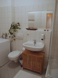 Koupelna v ubytování Ferienwohnung in der Altstadt von Erfurt
