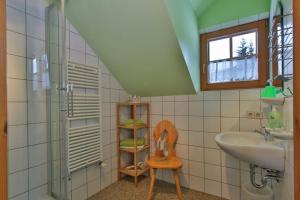 Koupelna v ubytování Gästehaus Berger