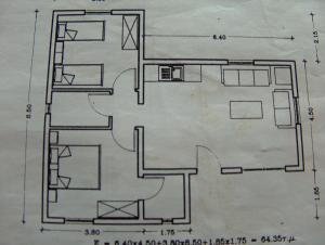 Půdorys ubytování Villa Kos