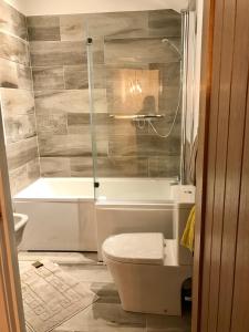 Koupelna v ubytování Bakers Cottage