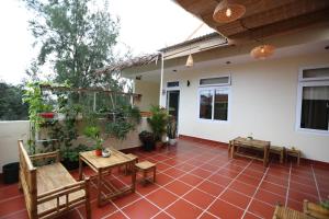 Balkón nebo terasa v ubytování An Bang Beach Town Homestay