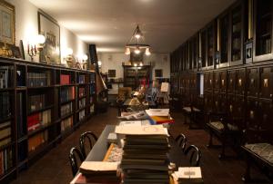 Knihovna v bed and breakfast