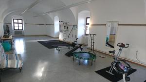Fitness centrum a/nebo fitness zařízení v ubytování Jakob Kern Gästehaus im Stift Geras