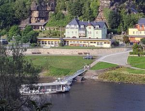 Letecký snímek ubytování Schöna Einliegerwohnung
