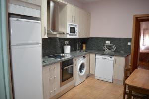 Kuchyň nebo kuchyňský kout v ubytování Apartamentos Alameda