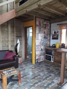 Kuchyň nebo kuchyňský kout v ubytování Cabana Rústica Praia do Sonho