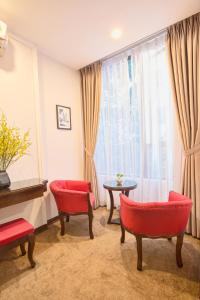 Istumisnurk majutusasutuses Dinh Ami Hanoi Hotel