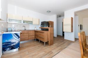 Kuchyňa alebo kuchynka v ubytovaní Family Villa Mermaid Your Croatian Haven with Pool and Scenic Views
