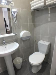 Koupelna v ubytování Hotel Paganini