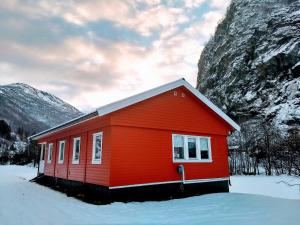 Kış mevsiminde Steinshølen Holiday Home