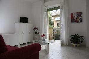 A television and/or entertainment centre at Residence Villa Ofelia