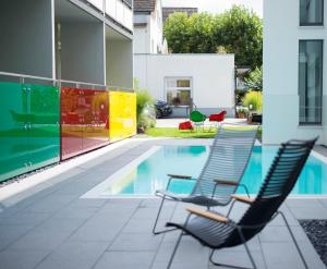 Bazén v ubytování Das Eckert - Lifestyle Design Hotel & Fine Dining bei Basel (Grenzach) nebo v jeho okolí + 37 fotografií